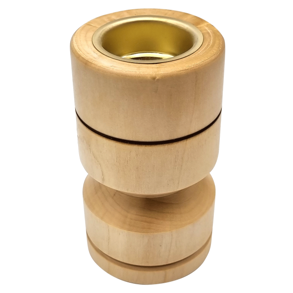 Teelichthalter aus Holz - mit Muster