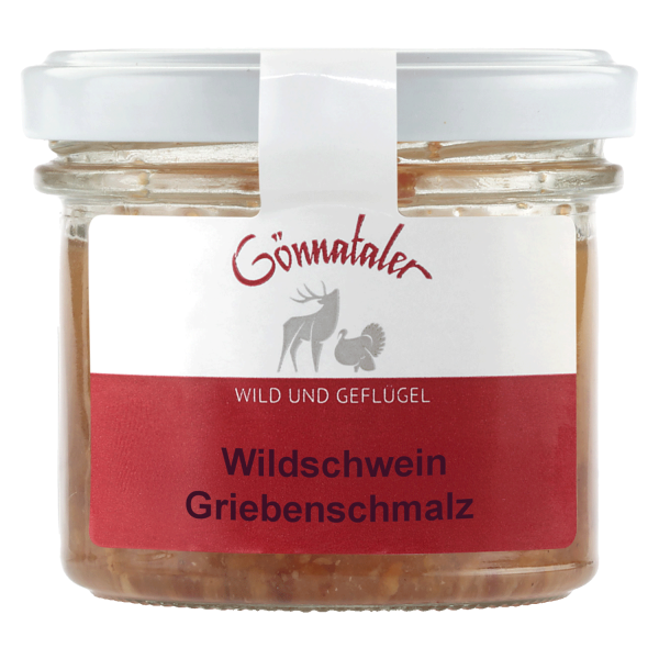 Wildschweingriebenschmalz - im Glas