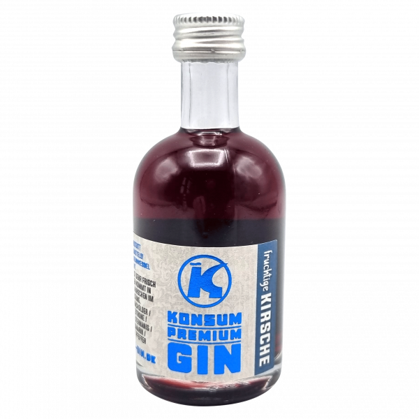 Konsum Premium Gin Miniatur Kirsche