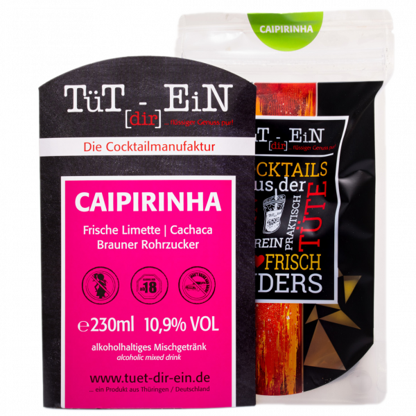 Caipirinha - Cocktail mit Thoquino Cachaca und Limettensaft von Tüt dir ein