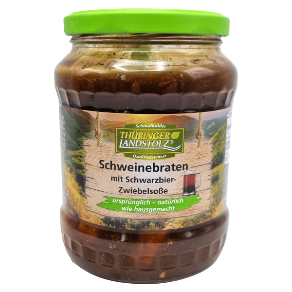 Schweinebraten mit Schwarzbier Zwiebelsoße