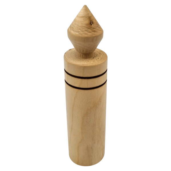 Kerze mit Muster - aus Holz