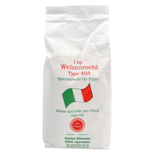 Weizenmehl - Type 405 - 1kg - Spezialmehl für Pizza (Typ 00)