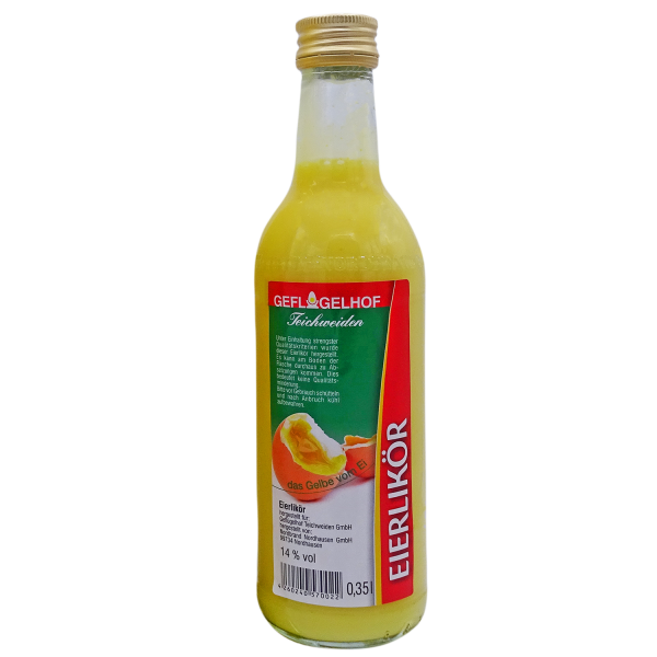 Geflügelhof Teichweiden I Eierlikör I 350 ml Flasche