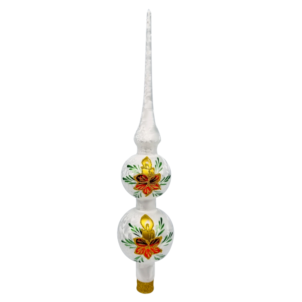 Spitze - "Christstern" - Kugeln 5/6cm
