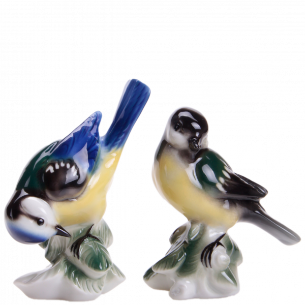 Blaumeise & Kohlmeise - Porzellanfiguren von Wagner & Apel