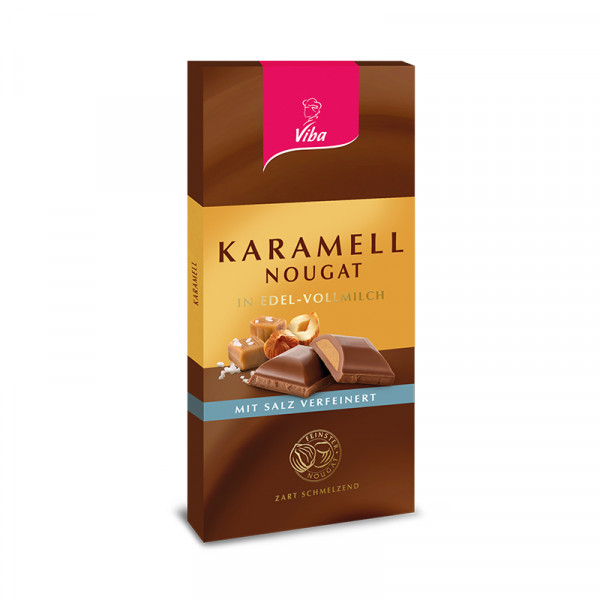 Tafelschokolade Karamell-Nougat