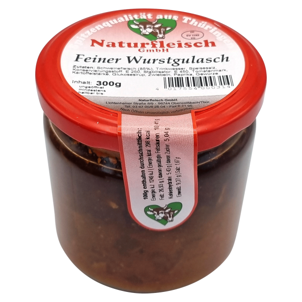 Wurstgulasch im Glas