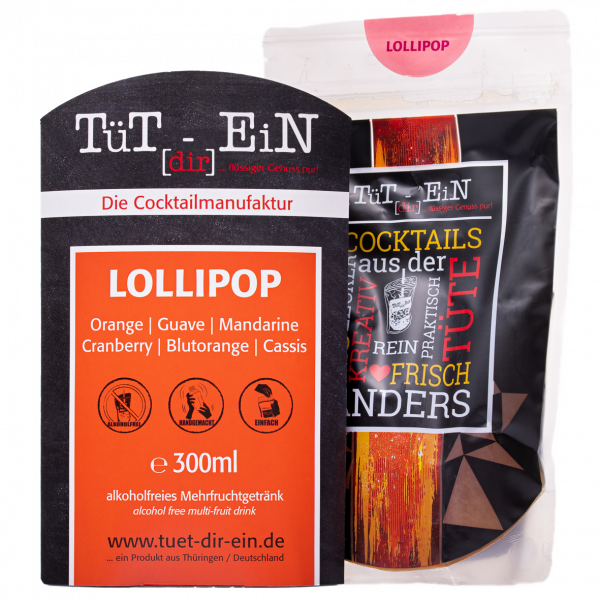Lollipop - alkoholfreier Cocktail von Tüt dir ein