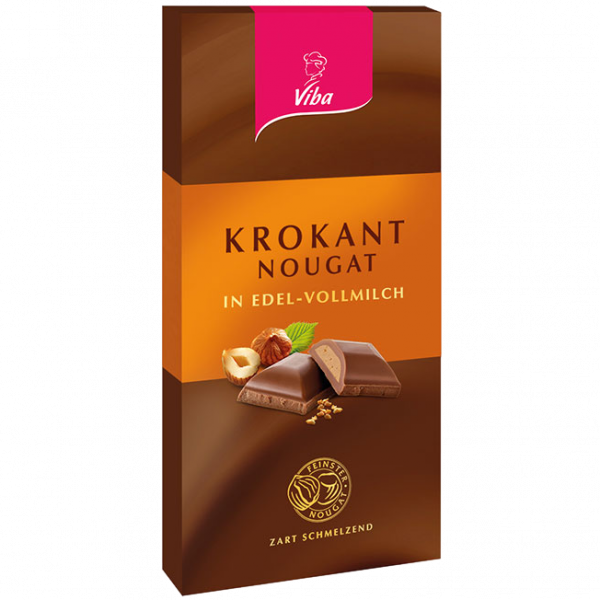 Tafelschokolade Krokant-Nougat