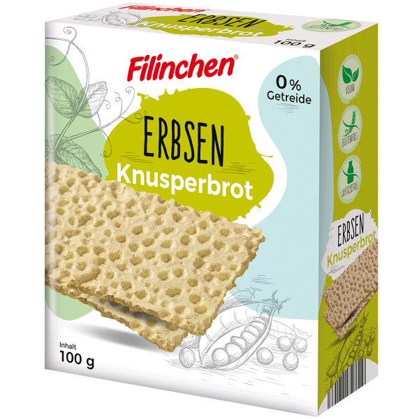 Erbsen Knusperbrot