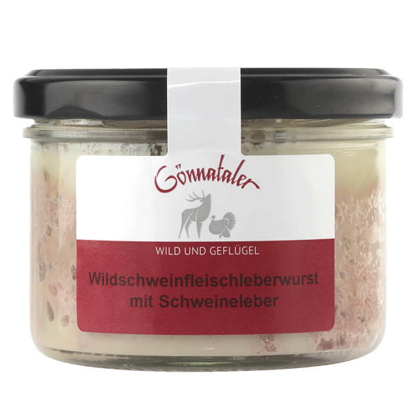 Wildschweinleberwurst - im Glas