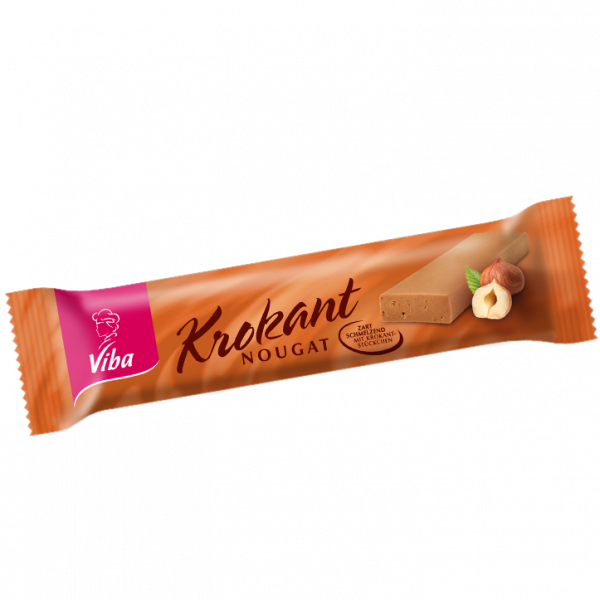 Krokant-Nougat Riegel von Viba Sweets