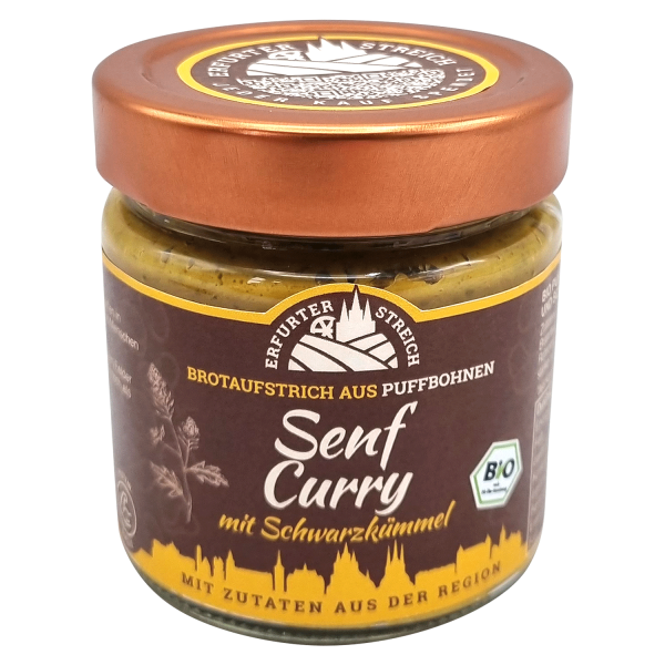 Curry Senf Aufstrich - mit Schwarzkümmel - BIO