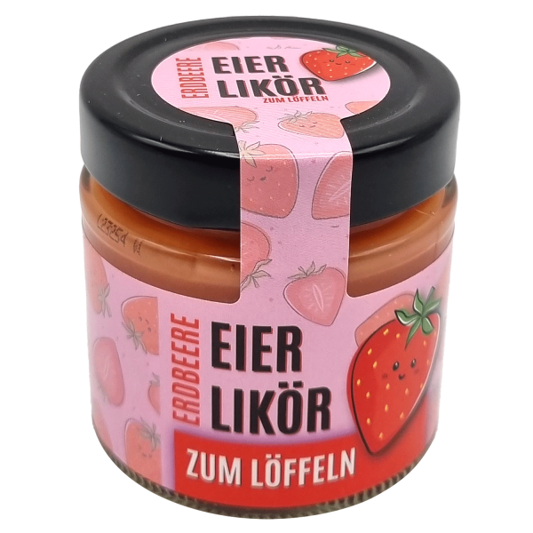 Eierlikör zum Löffeln - Erdbeere